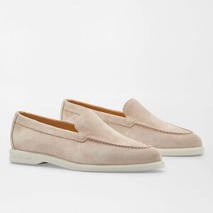 PETER MILLAR WOMEN’S CROWN CRAFT EXCURSIONIST VENETIAN SUEDE LOAFER Beige 9